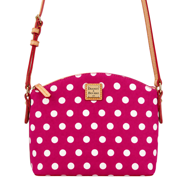 Dooney & Bourke Polka Dot Suki Crossbody Fuchsia BPLKA1696