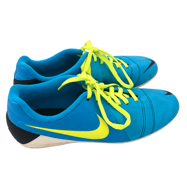 Nike CTR360 Maestri FG Size 1Y Blue Yellow Soccer Cleats Boots