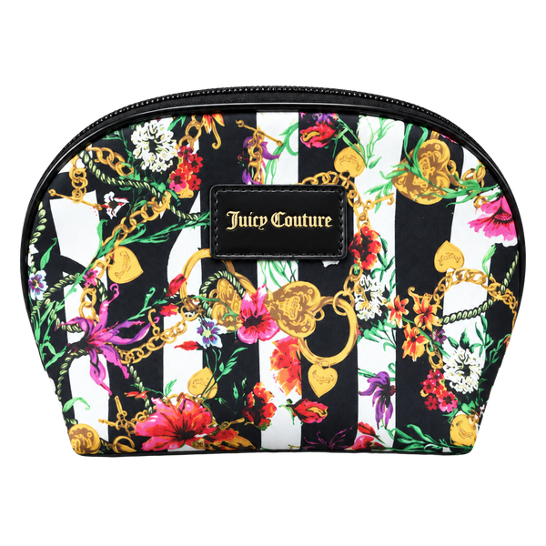 Juicy Couture Floral Stripe Dome Cosmetic Bag Black Multi

# Juicy Couture
