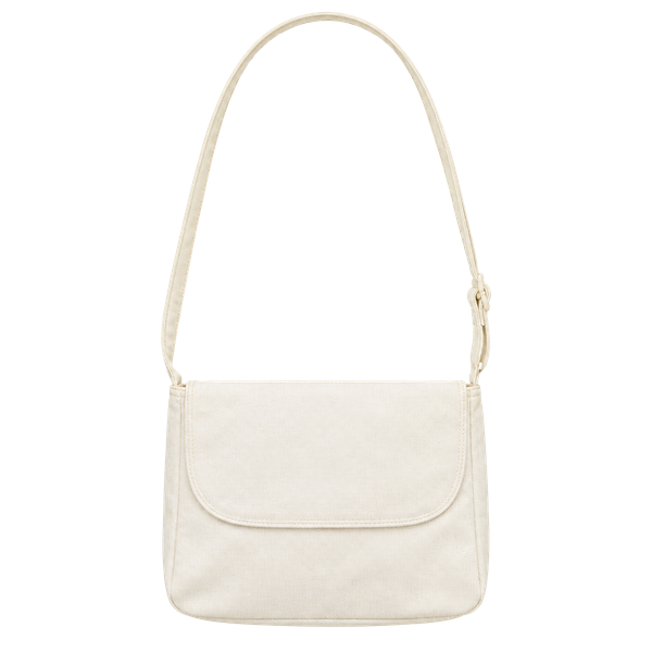 Coletta Genuine Leather Crossbody Bag Cream Flap Purse