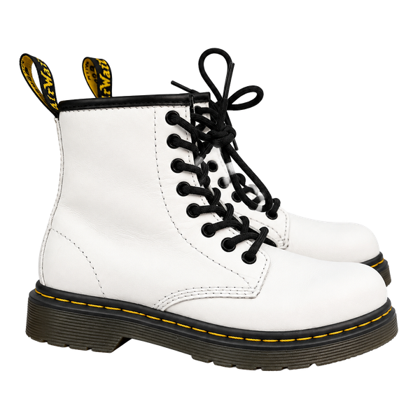 Dr. Martens 1460 J White Leather Lace-Up Boots Toddler 11