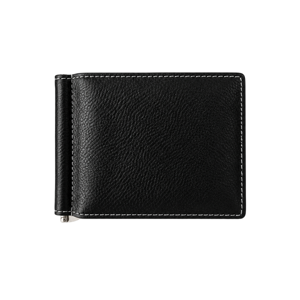 Neiman Marcus Leather Money Clip Wallet Black
#682