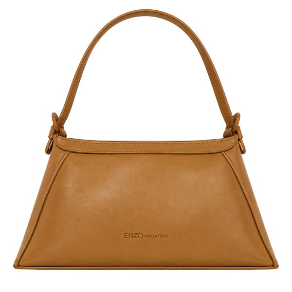 Enzo Angiolini Brown Leather Shoulder Bag