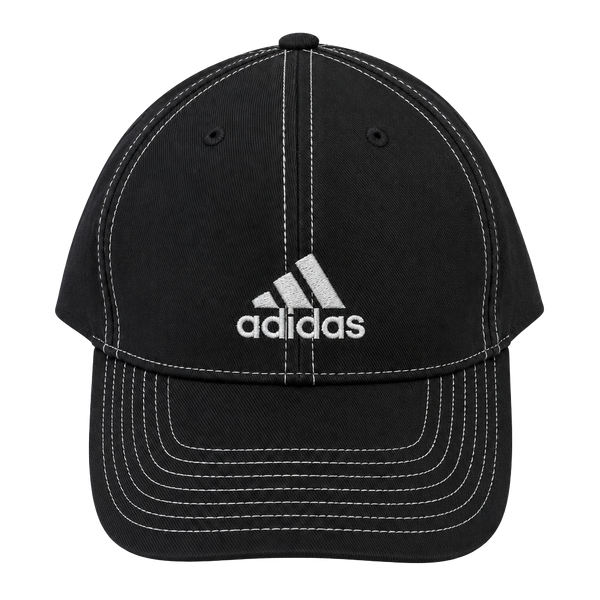 Adidas Baseball Cap One Size Black Cotton Contrast Stitching