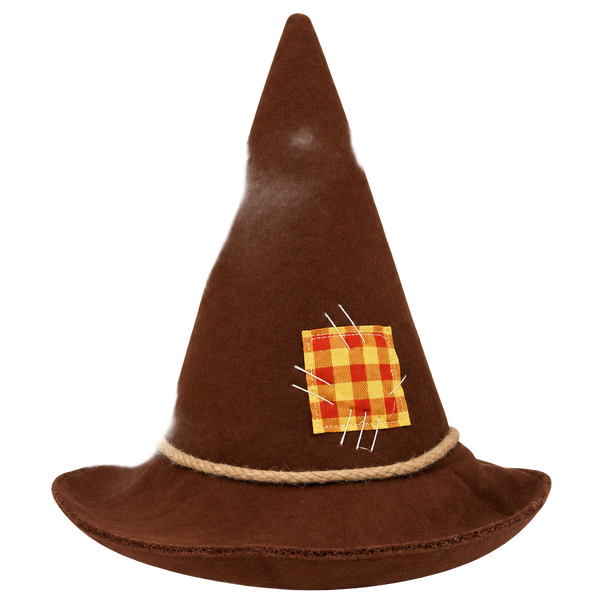 Unbranded Brown Scarecrow Witch Hat Costume Accessory