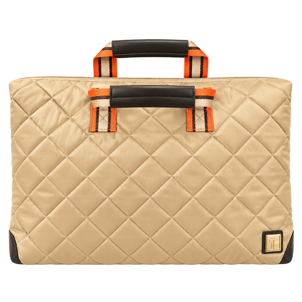 IHKwip The Getaway Duffle Bag Gold Quilted Nylon
