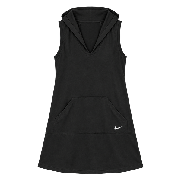 🔥 Nike Black Sleeveless Hooded Dress | Size Large | Athleisure Mini Dress 🔥