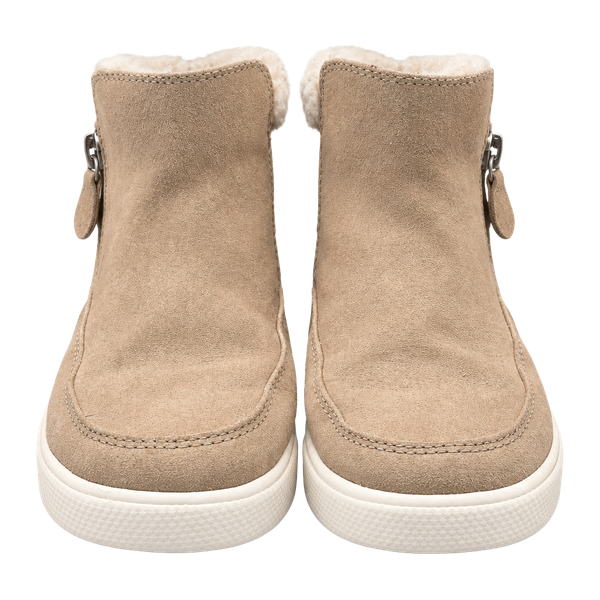 Crown Vintage Fur Trimmed Side Zip Sneaker Boots Kids Size 2