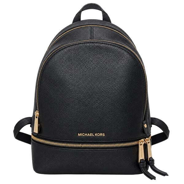 Michael Kors Rhea Zip Backpack Large Navy Pebble Leather