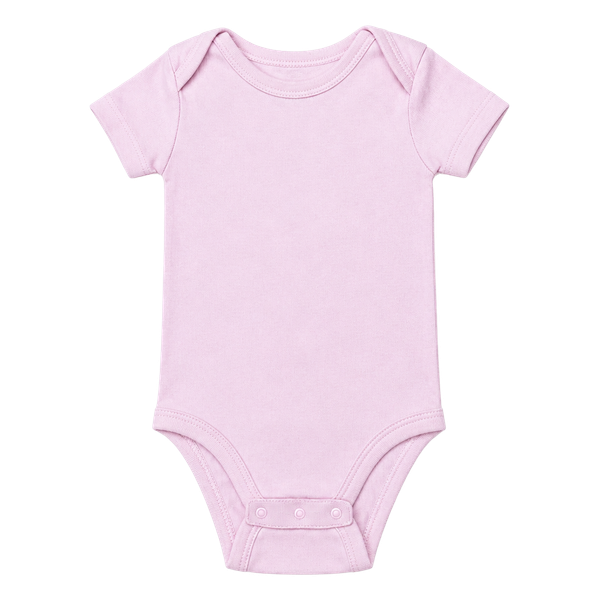 Huggies Baby Bodysuit Size 6M Pink Short Sleeve