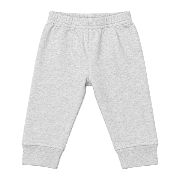 Touched by Nature Organic Cotton Pants Size 0-3M Heather Gray Oatmeal
