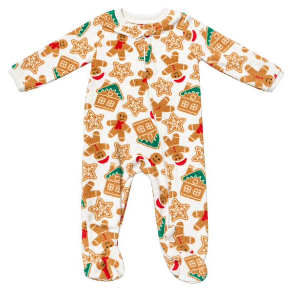 lullaby lane Footed Sleeper Size 3-6 mos Gingerbread Man Christmas