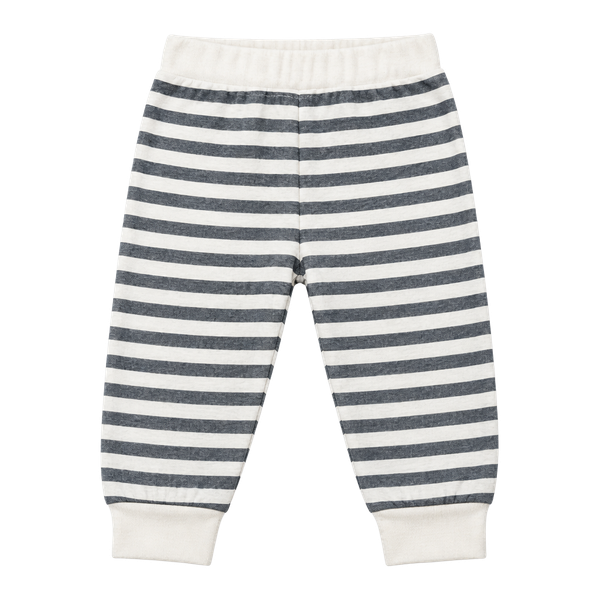 Wild Child Striped Baby Pants 0-3 Mos Gray White Cotton Joggers