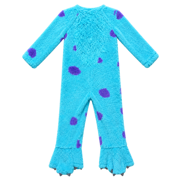 Disney Monsters, Inc. Sulley Costume Size 3-4T Jumpsuit Faux Fur