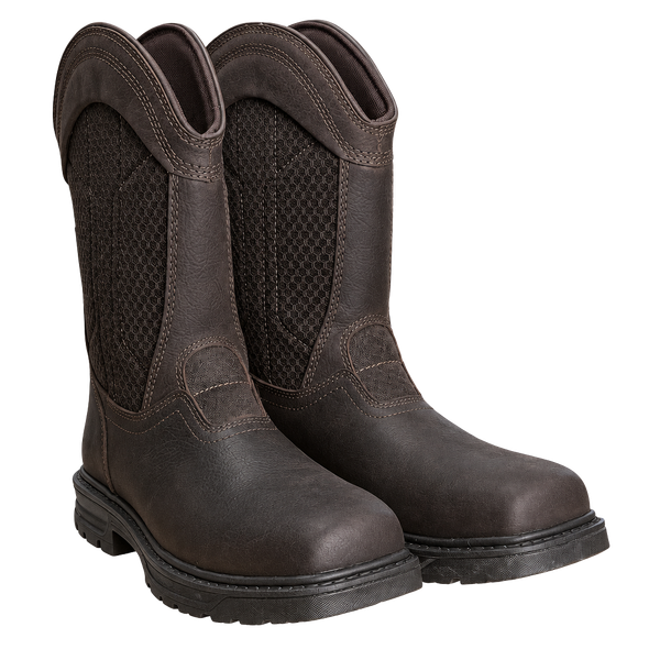 Herman Survivors Granite Steel Toe Work Boots Size 8 Brown Leather