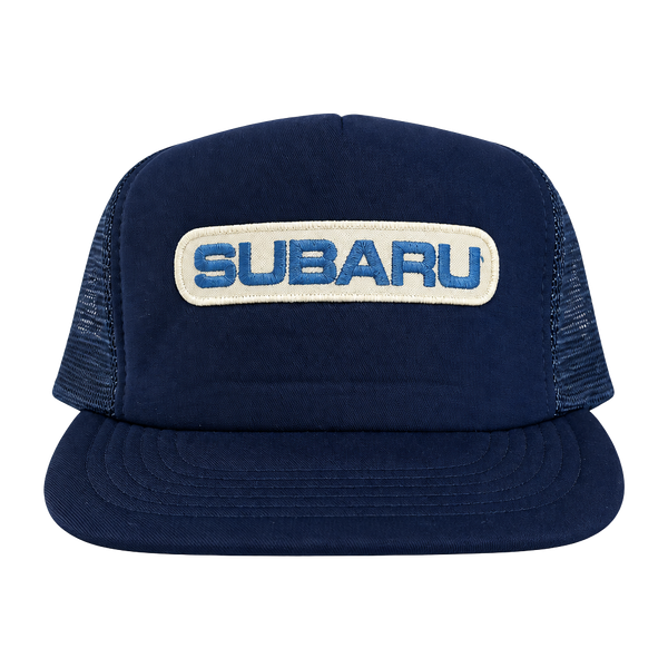Subaru Vintage Trucker Hat Snapback Blue Mesh