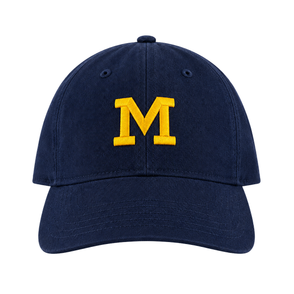Vintage Michigan Wolverines Snapback Hat Cap Made In USA Embroidered Broner