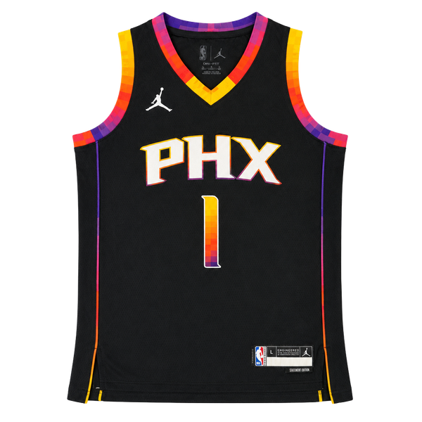 Jordan Brand Phoenix Suns Devin Booker Statement Edition Jersey Youth 10-12 M