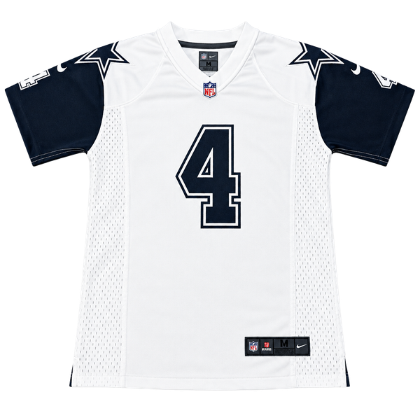 Youth Nike Dallas Cowboys Dak Prescott NFL Jersey On Field #4 Size Medium 10-12