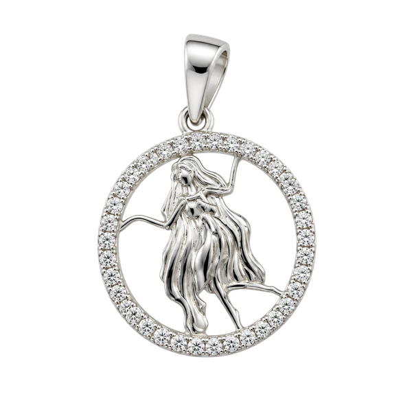 Moissanite 925 Silver Virgo 0.25CTW Pendant