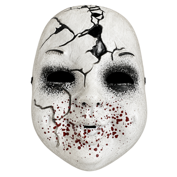 Cracked Doll Mask Halloween Costume Prop