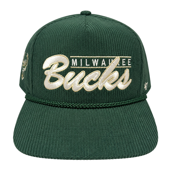 '47 Milwaukee Bucks Hitch Corduroy Adjustable Hat Green