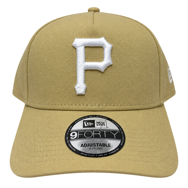 New Era Pittsburgh Pirates 9FORTY A-Frame Adjustable Hat Khaki