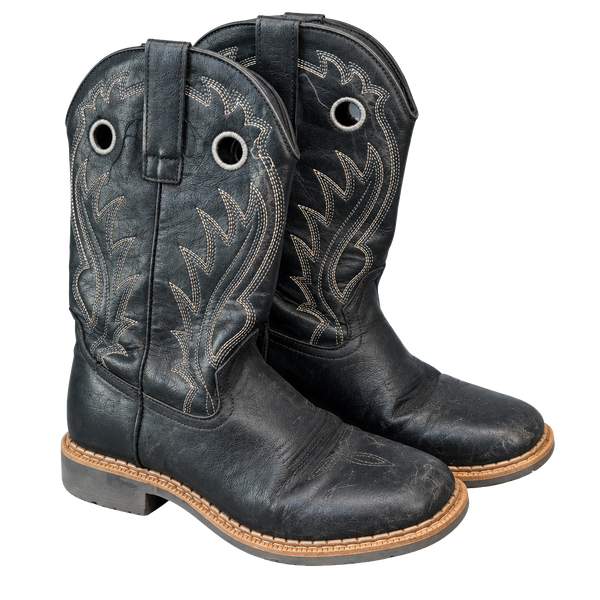 Rollda NZX39 Cowboy Boots Size 7BK Black