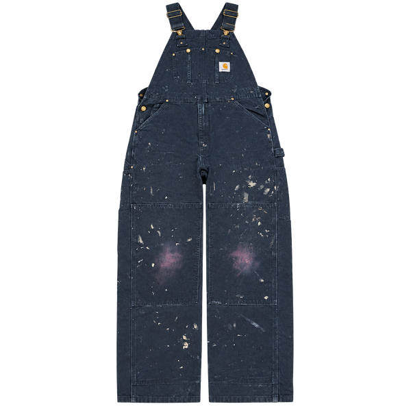Carhartt Double Knee Overalls Size 34x30 Black Cotton Workwear