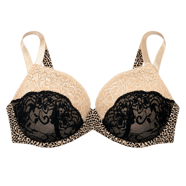 Maidenform Body Embrace Underwire Bra 36C Nude Leopard Print