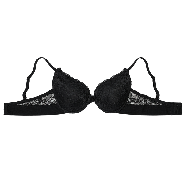 Juicy Couture Push Up Bra Size 34B Black Lace