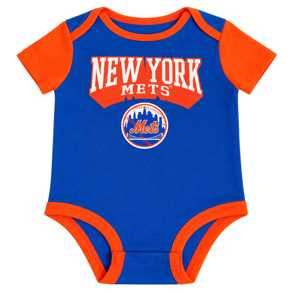 Genuine Merchandise New York Mets MLB Baby Bodysuit 3-6M Blue Orange