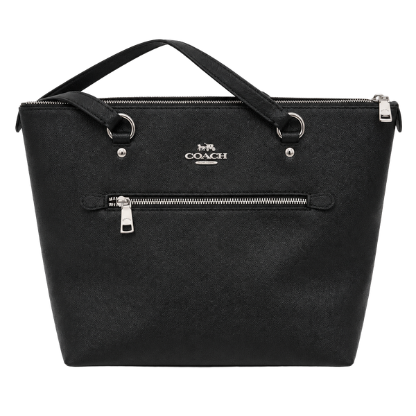 Coach Medium Gallery Tote Black Saffiano Leather Handbag