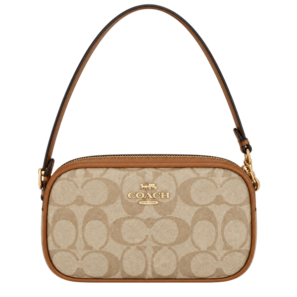 Coach Jamie Camera Bag In Signature Canvas Khaki Saddle