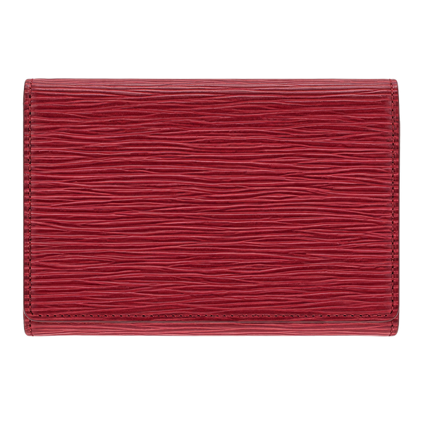 Louis Vuitton Epi Leather Portefeuille Tresor Wallet Red