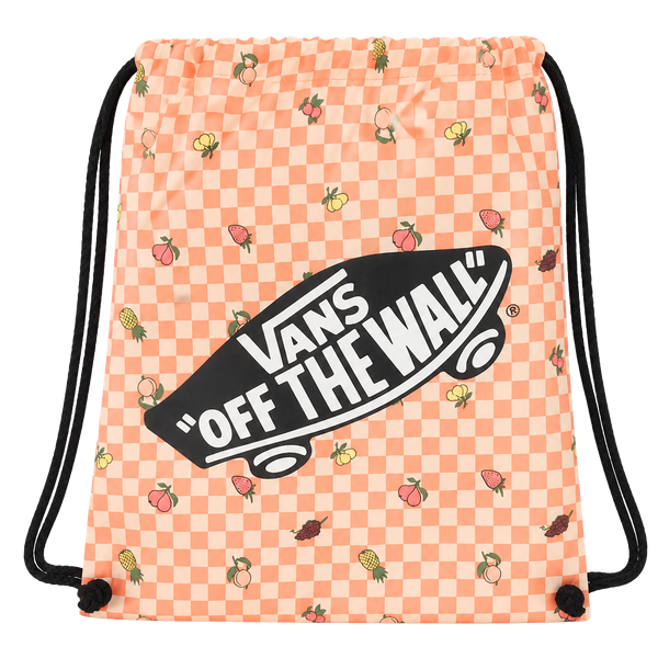 Vans Checkered Fruit Drawstring Backpack Peach