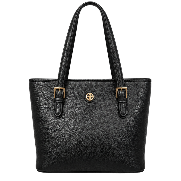 Giani Bernini Black Pebbled Tote Bag