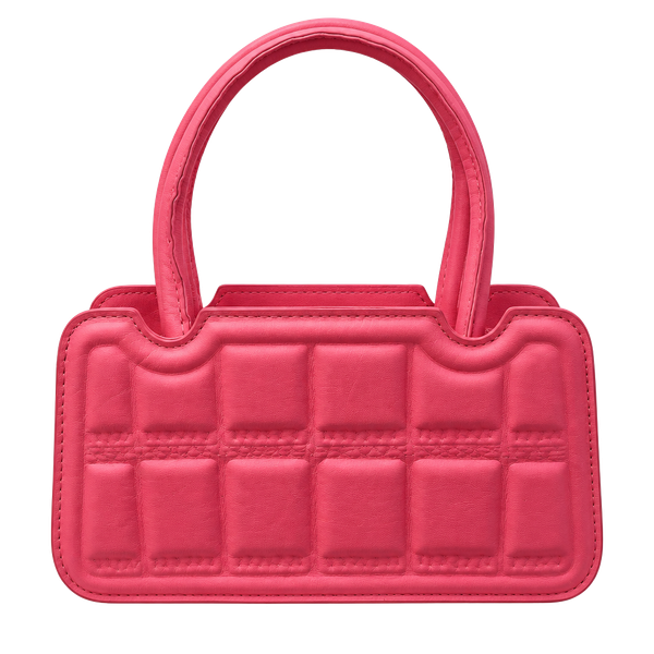 Unbranded Pink Quilted Handbag Shoulder Bag Crossbody