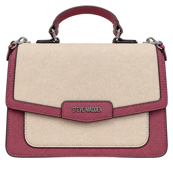 Steve Madden Crossbody Satchel Handbag Pink Top Handle Bag
