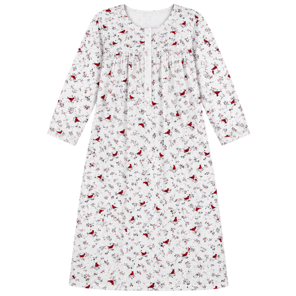 Aria Collection Nightgown Red Cardinal Velour Sleepwear Size 3X