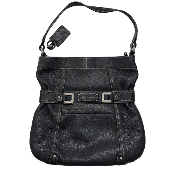 Tignanello Black Leather Shoulder Bag Handbag