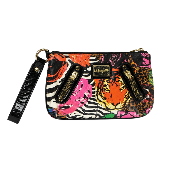 Betseyville Tiger Zebra Print Wristlet Clutch Bag