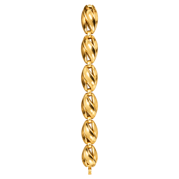 Trifari Patent Pending Gold Tone Link Bracelet