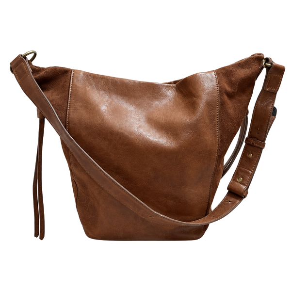 Lucky Brand Brown Leather Hobo Shoulder Bag