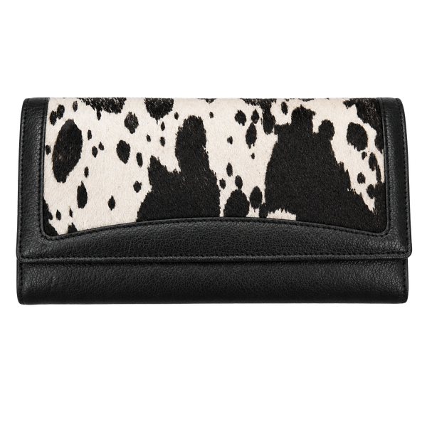 Tusk Cowhide Wallet Black and White