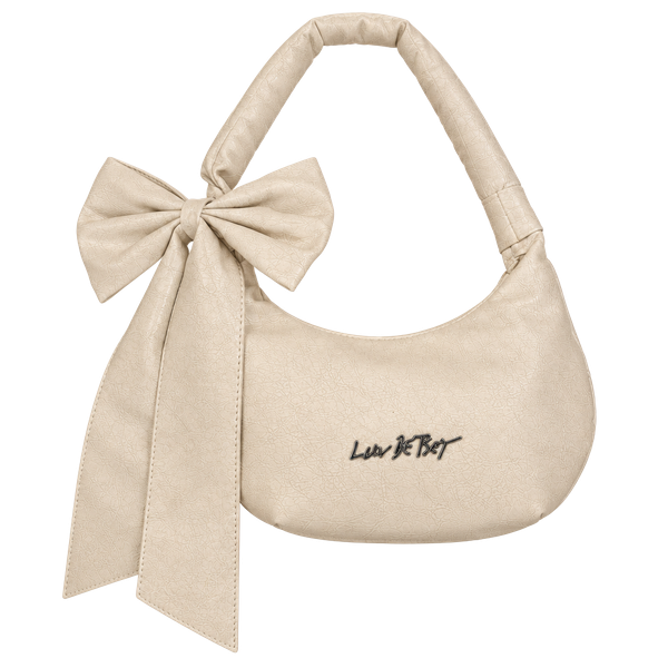 Luv Betsey by Betsey Johnson Cream Shoulder Bag with Bow