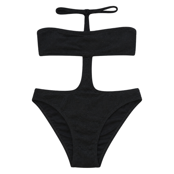 Avon ,Black Cutout One-Piece Swimsuit