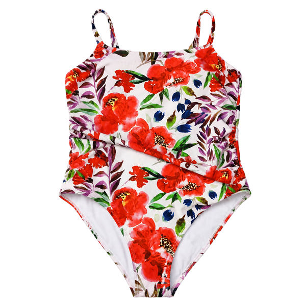 Nicole Miller, Studio Floral One-Piece Swimsuit XL