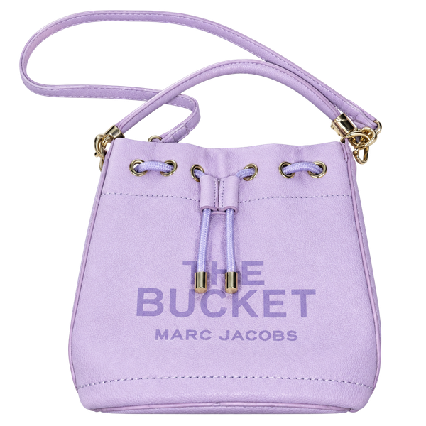 The Leather Bucket Bag Wisteria Purple