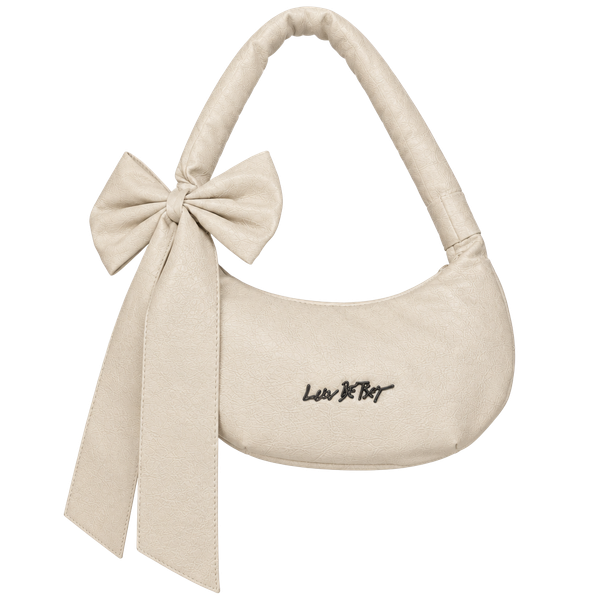 Luv Betsey by Betsey Johnson Cream Shoulder Bag with Bow